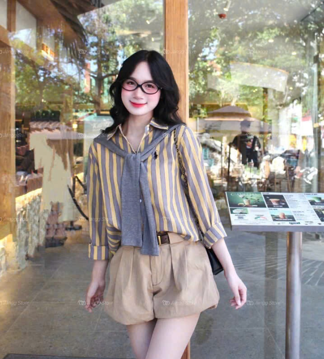 Set Áo Sơ Mi Thời Trang Trẻ Trung 2025