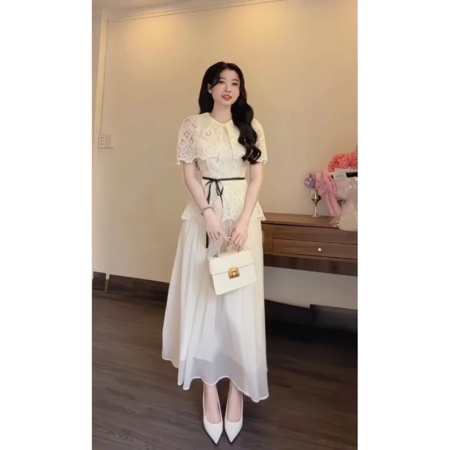 Váy Dự Tiệc Tag Hoa Cài Rời