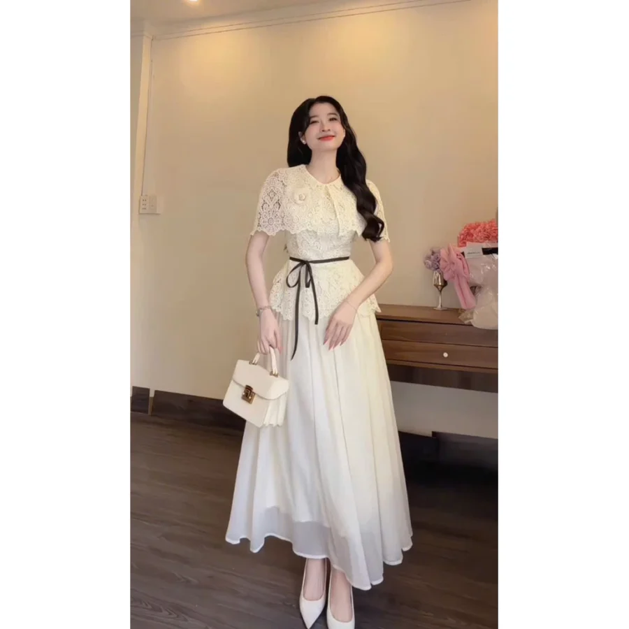 Váy Dự Tiệc Tag Hoa Cài Rời