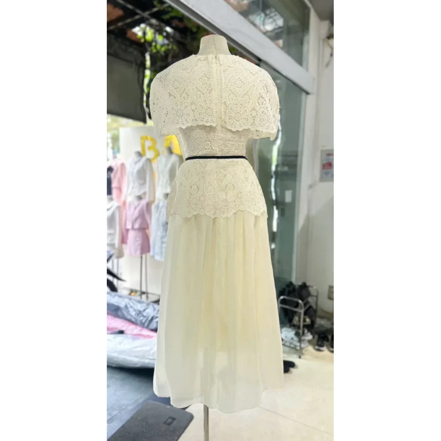 Váy Dự Tiệc Tag Hoa Cài Rời