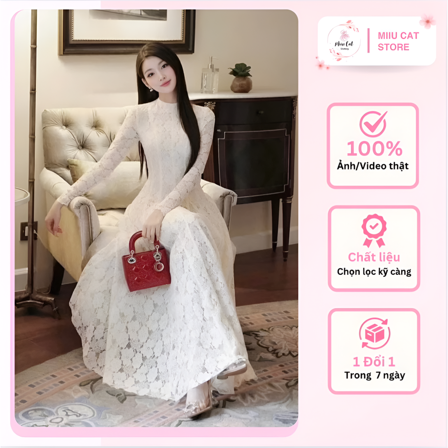 Váy Dự Tiệc Ren Hoa