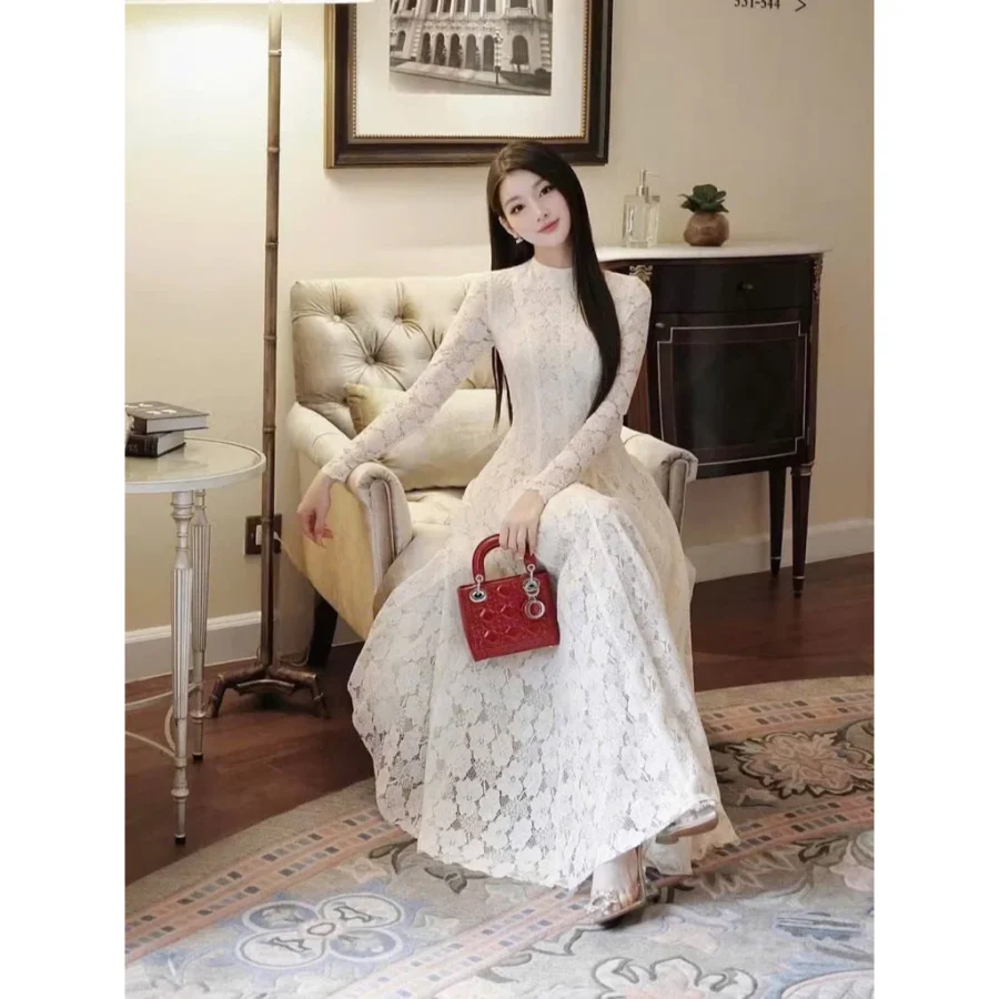 Váy Dự Tiệc Ren Hoa