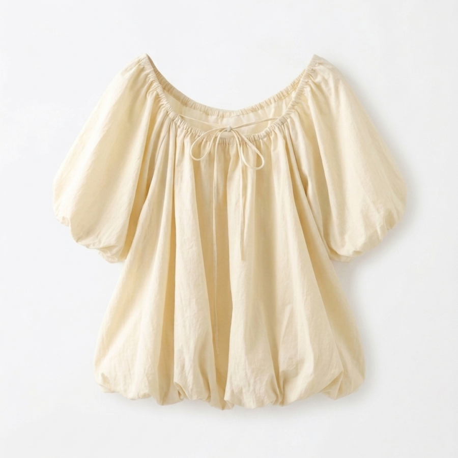 Set Áo BabyDoll Gió Nhăn Phối Chân Váy Bí Bồng